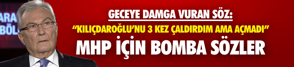 MHP&#039;den Deniz Baykal&#039;a flaş yanıt ! - Resim : 1