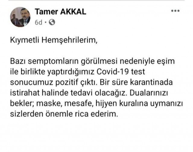 AK Partili milletvekili koronavirüse yakalandı - Resim : 1