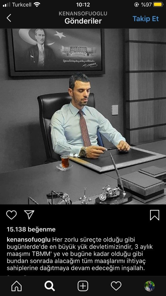 AK Partili Sofuoğlu, 3 aylık maaşını TBMM'ye bağışladı - Resim : 1