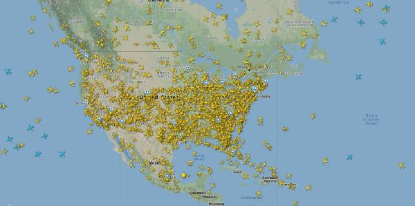 ABD hava trafiğindeki yoğunluk şoke etti! - Resim : 1