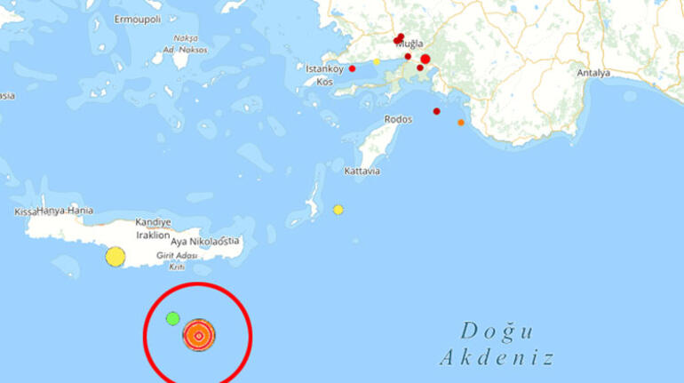 Yunanistan'da 6.4 büyüklüğünde deprem - Resim : 1