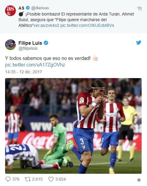 Filipe Luis'den transfer açıklaması ! - Resim : 1