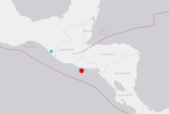 El Salvador'da 6.6 büyüklüğünde deprem - Resim : 1