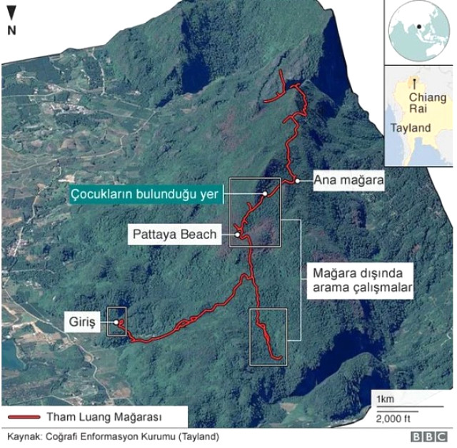 Mağarada mahsur kalan çocuklardan 6'sı kurtarıldı - Resim : 2