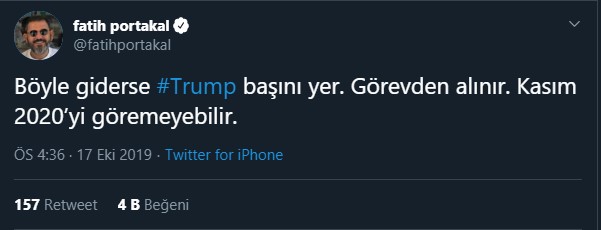 Fatih Portakal'dan dikkat çeken Trump mesajı ! - Resim : 1