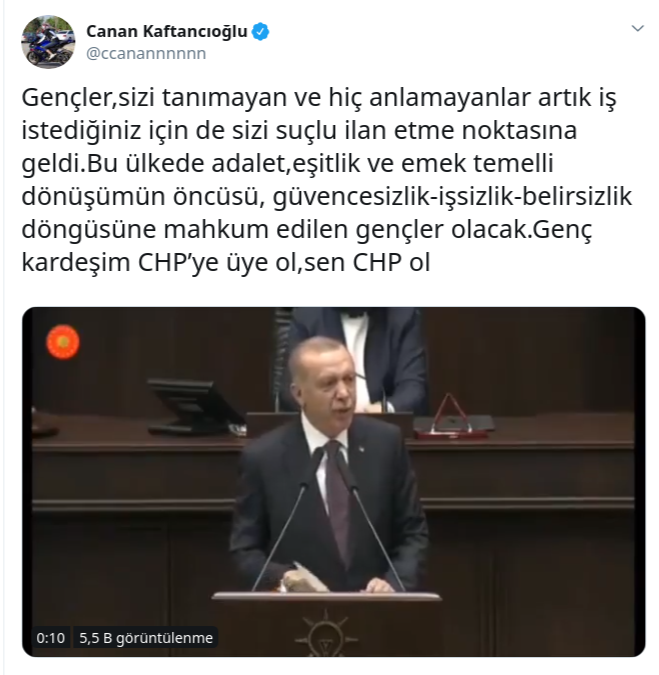 CHP'li Kaftancıoğlu'ndan ''Erdoğan'lı'' çağrı - Resim : 1