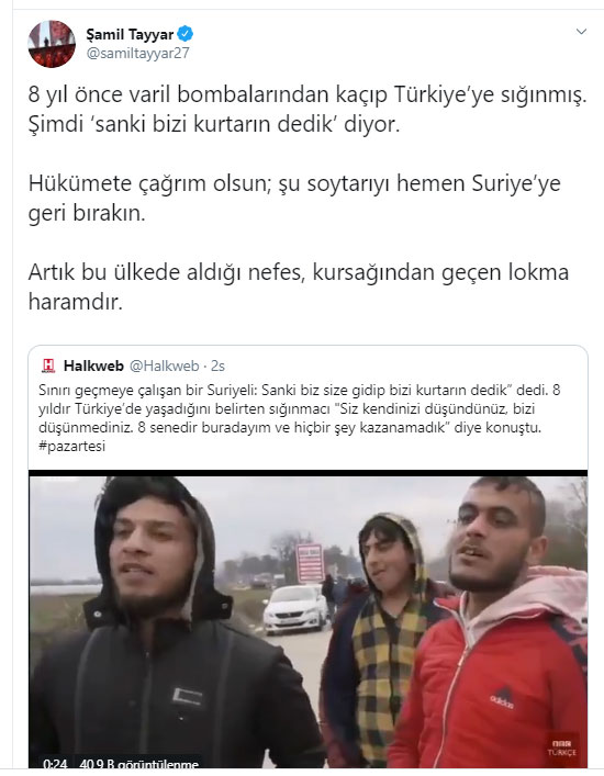 Eski AK Partili'den nankör Suriyeliye tepki ! - Resim : 1