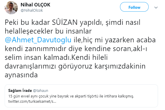 Nihal Olçok'tan Ahmet Davutoğlu çıkışı - Resim : 1