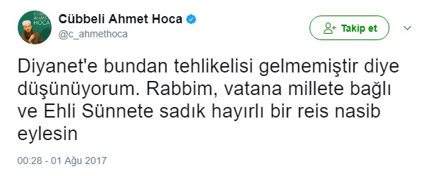 Cübbeli Ahmet'ten Mehmet Görmez'e şok sözler - Resim : 1