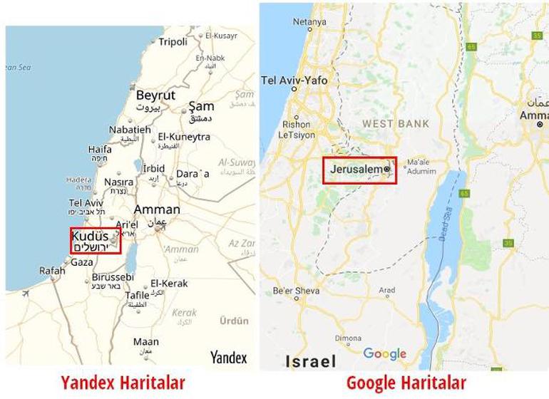 Google ve Yandex'ten tepki çeken Kudüs hamlesi - Resim : 1