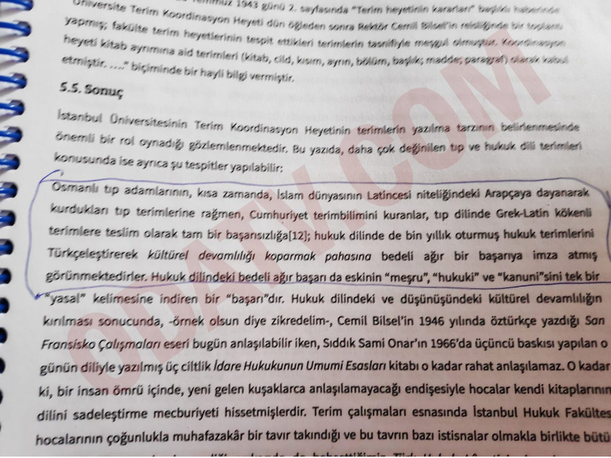 İstanbul Üniversitesi'nin ders kitabında ''Cumhuriyet'' nefreti - Resim : 1