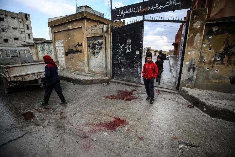 Esad rejimi okulu vurdu: Çok sayıda ölü var - Resim : 1