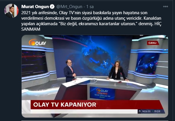 Murat Ongun'dan Olay TV tepkisi: ''Utanırlar mı, hiç sanmam'' - Resim : 1