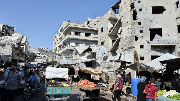 İdlib'de ''Ateşkes'' sonrası ilk kareler - Resim : 1