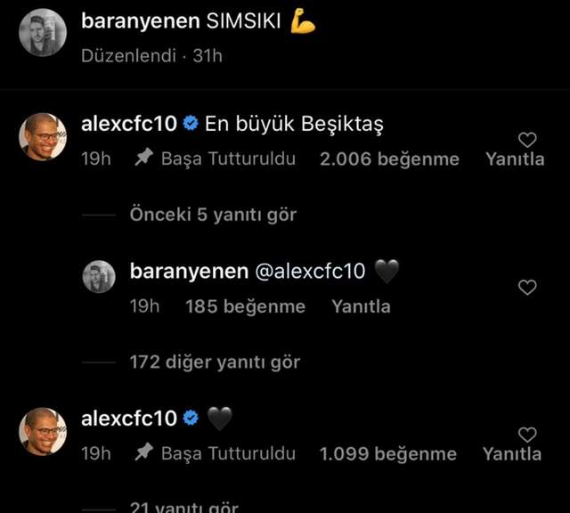 Alex'ten şaşırtan yorum: ''En büyük Beşiktaş!'' - Resim : 1