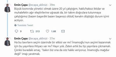 Eski CNN Türk çalışanı Emin Çapa, programa gelen talimatı açıkladı - Resim : 2