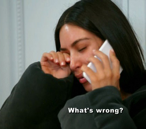 Kim Kardashian hüngür hüngür ağladı - Resim : 1