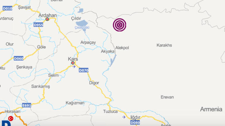 Türkiye sınırında peş peşe depremler ! Komşu sallandı... - Resim : 1