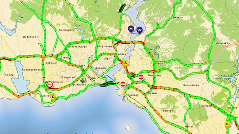 İstanbul trafiği boş kaldı - Resim : 1
