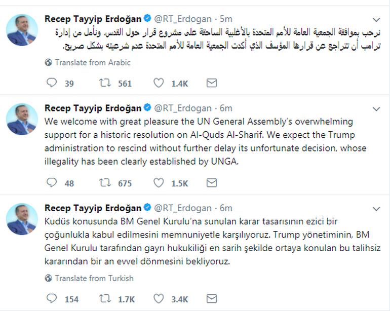 Erdoğan: Trump bu talihsiz kararından bir an önce dönmeli - Resim : 1