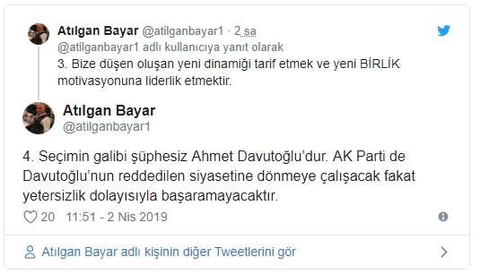 ''Seçimin galibi şüphesiz Ahmet Davutoğlu’dur'' - Resim : 2
