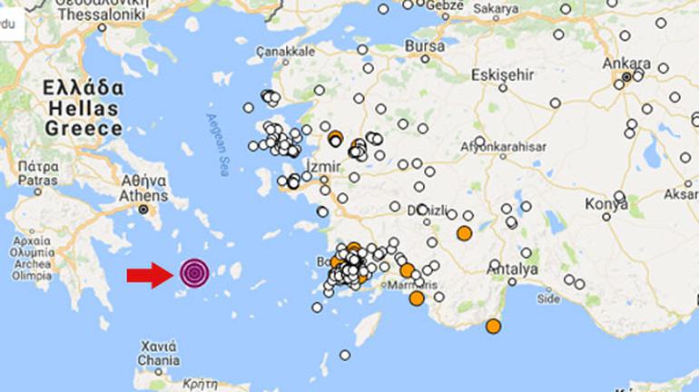 Yine sallandı ! Ege Denizi'nde korkutan deprem - Resim : 1