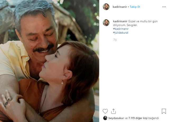 Kadir İnanır Instagram açtı, aşk pozunu paylaştı - Resim : 1