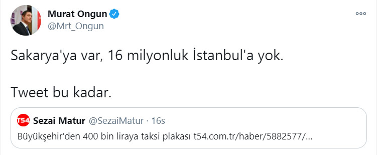 İBB'den hükümete taksi göndermesi - Resim : 1