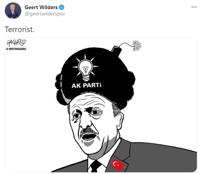 İslam düşmanı Wilders, Erdoğan'a ''terörist'' dedi! - Resim : 1