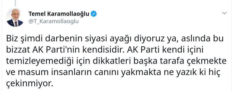 Karamollaoğlu'ndan olay yaratacak FETÖ ve AK Parti açıklaması ! - Resim : 1