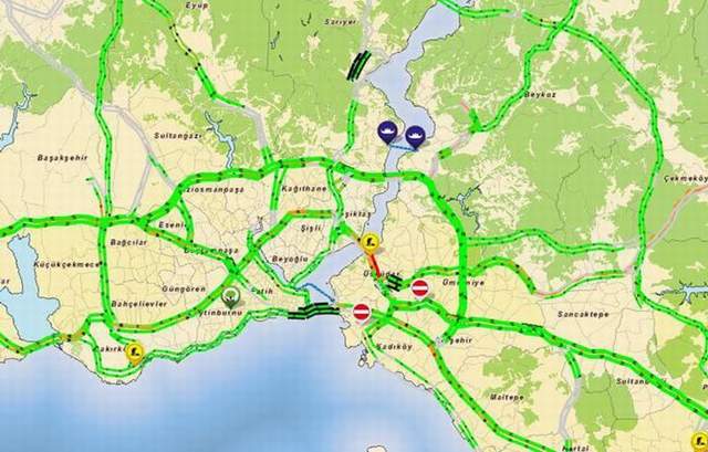 Bayram tatilinde İstanbul trafiği buhar oldu - Resim : 1