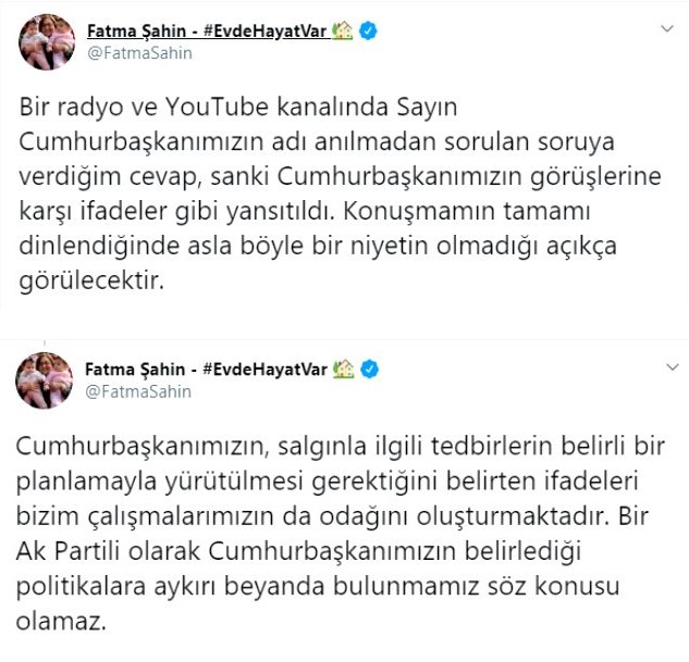 AK Partili Fatma Şahin'den ''Erdoğan'ı eleştirmedim'' açıklaması - Resim : 1