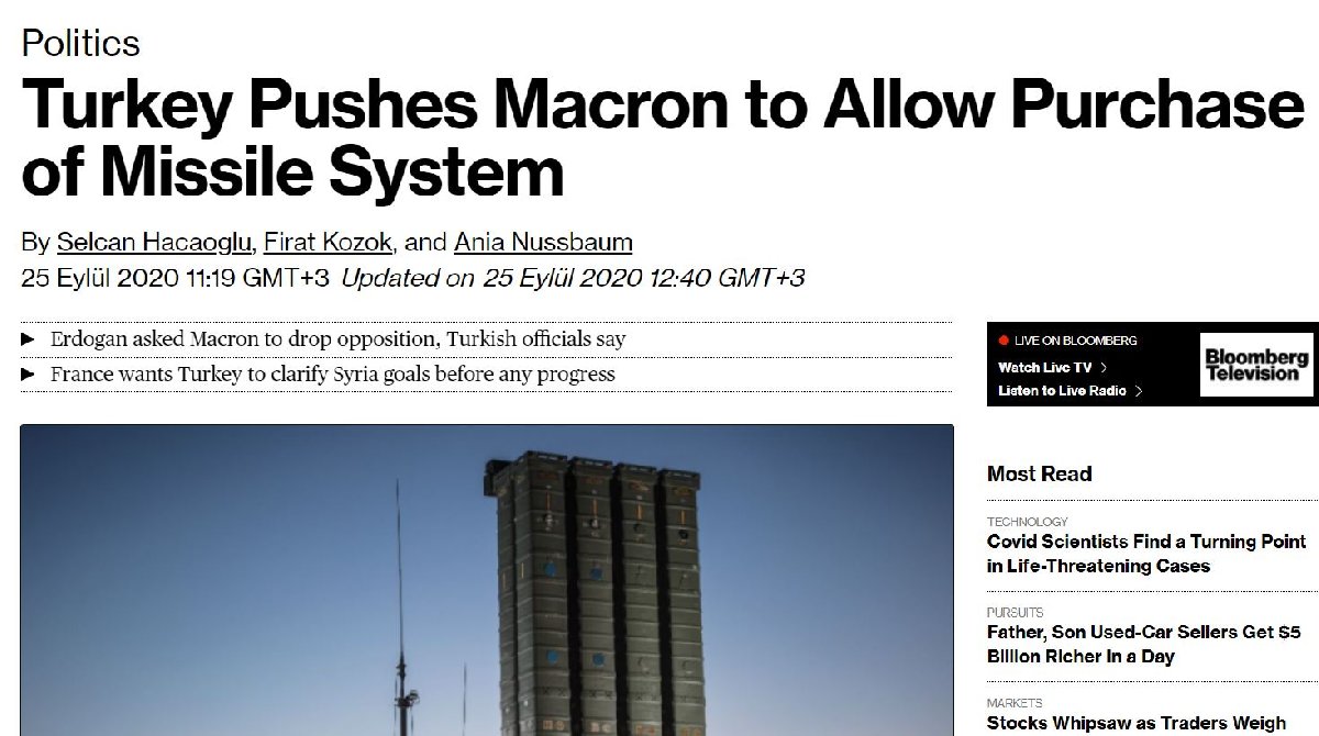 ''Erdoğan, Macron'dan hava savunma sistemi istedi'' - Resim : 1