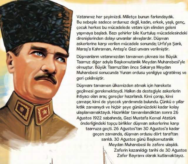 Diyanet Atatürk'ü ''badem bıyıklı'' yaptı - Resim : 1