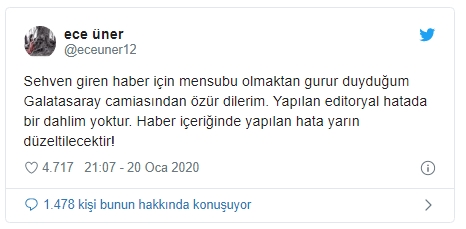 Show TV spikeri Ece Üner, Galatasaraylıları ayağa kaldırdı! - Resim : 1