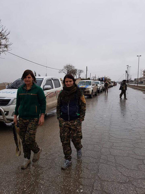YPG'li teröristlerin konvoyu böyle görüntülendi - Resim : 4