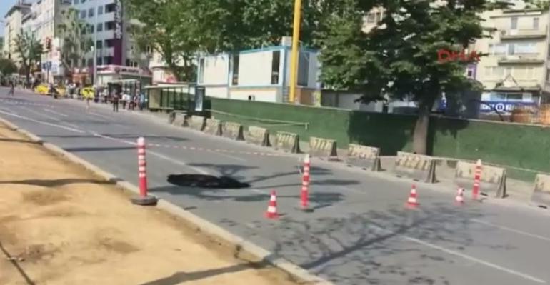 Beşiktaş'ta yol çöktü ! - Resim : 2