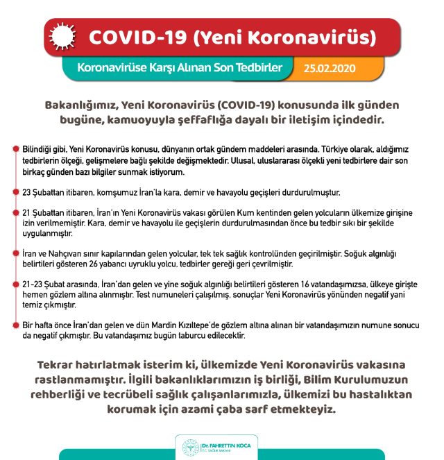 Sağlık Bakanı'ndan Koronavirüs açıklaması - Resim : 1