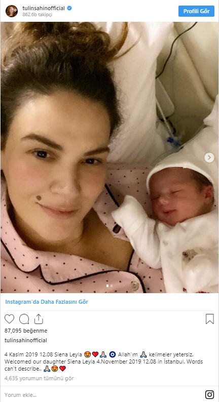 Ünlü manken Tülin Şahin anne oldu - Resim : 1