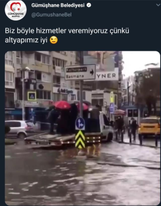 Gümüşhane Belediyesi'nin ''İzmir'' paylaşımına tepki yağdı - Resim : 1