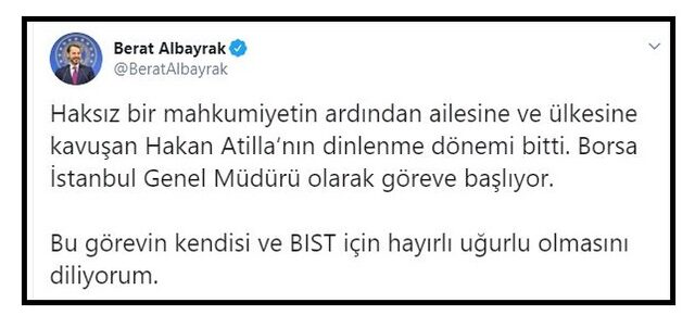 Hakan Atilla, Borsa İstanbul Genel Müdürlüğü'ne atandı - Resim : 1