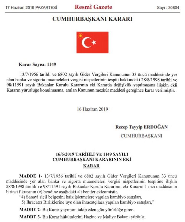 Erdoğan duyurmuştu ! O müjde Resmi Gazete'de  - Resim : 1