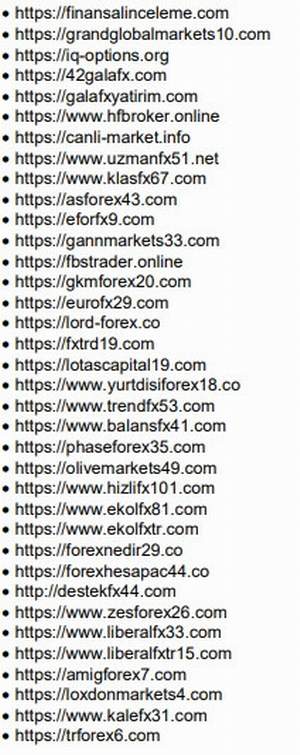 SPK duyurdu, 36 internet sitesi kapatılıyor - Resim : 1