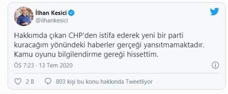 CHP'li İlhan Kesici yeni parti mi kuruyor ? - Resim : 1