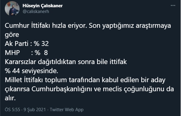 Son anket açıklandı: AK Parti ile MHP için yüzde 50 hayal! - Resim : 1
