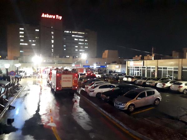 Ankara'da hastane arşivinde yangın - Resim : 1