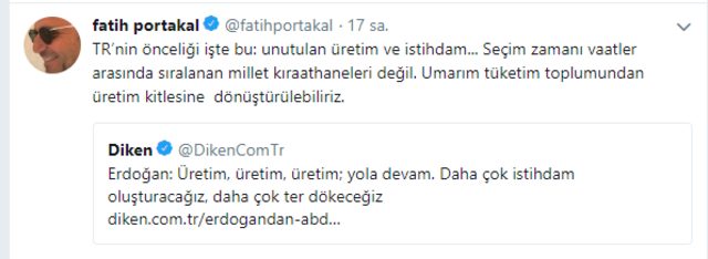 Fatih Portakal'dan Erdoğan'ın sözlerine destek - Resim : 1