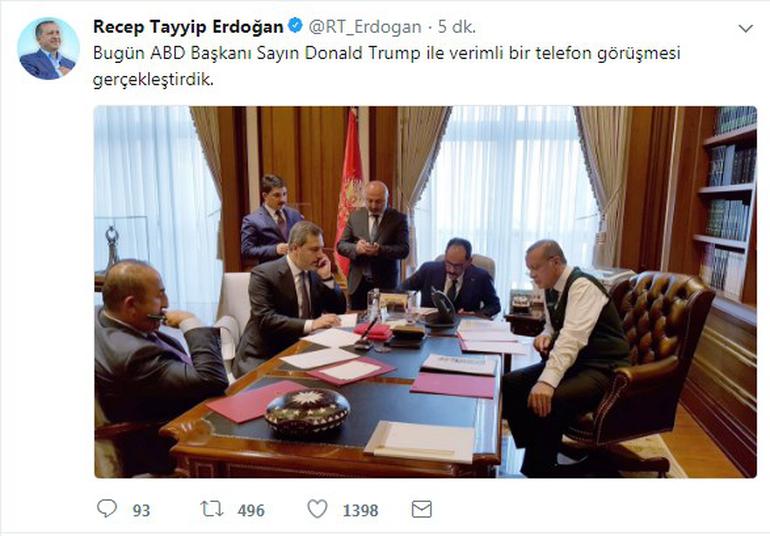 İşte Trump-Erdoğan görüşmesinin ayrıntıları - Resim : 1