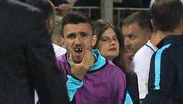 Bosna Hersek - Yunanistan maçında ortalık karıştı - Resim : 1