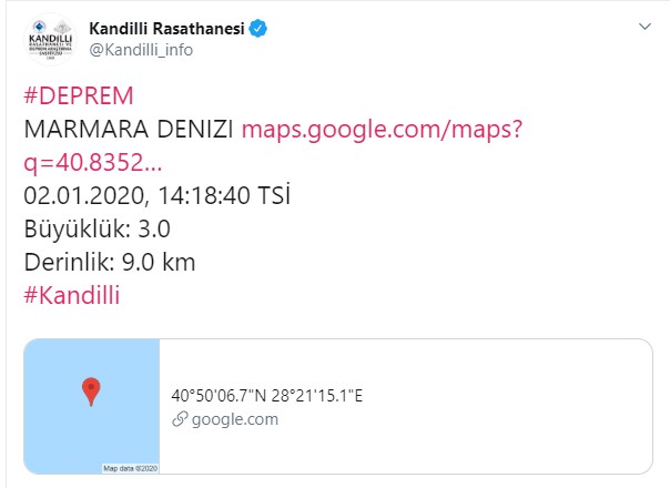 Marmara'da korkutan deprem - Resim : 1